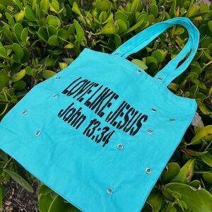 Turquoise Inspirational Tote Bag